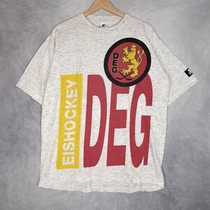 Düsseldorfer EG Shirt Mens Large White Hockey Eishockey DEG Starter Team